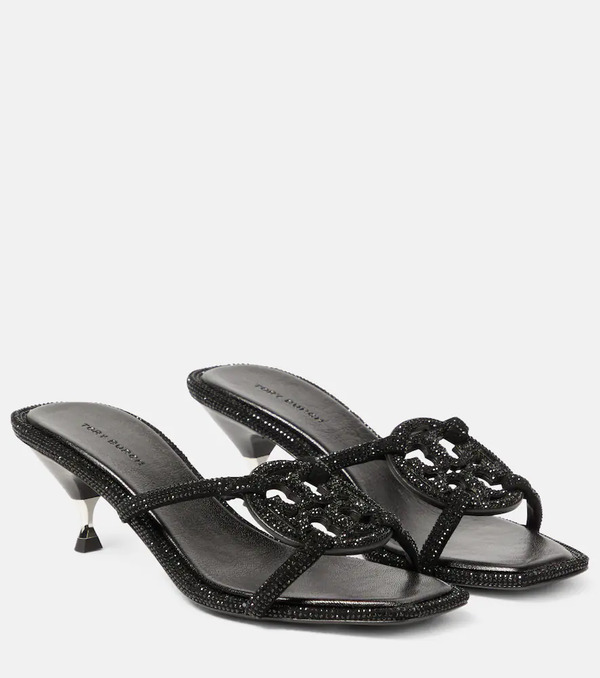  Tory Burch Tory Burch Geo Bombe Miller Suede Sandals 