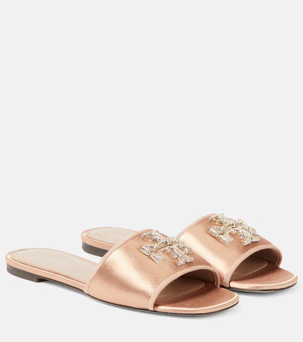  Tory Burch Tory Burch Miller Crystal-embellished Slides 