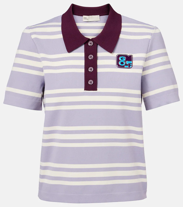  Tory Burch Tory Burch Striped Polo Shirt 