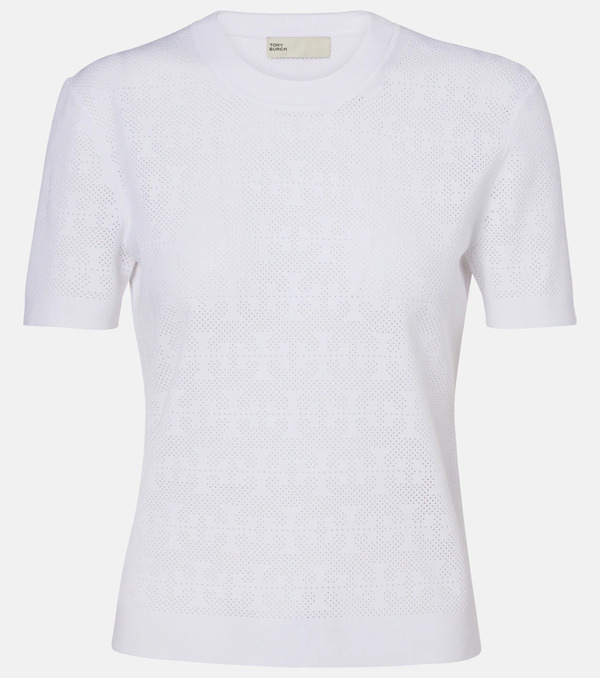  Tory Burch Tory Burch T Monogram Jacquard Sweater 