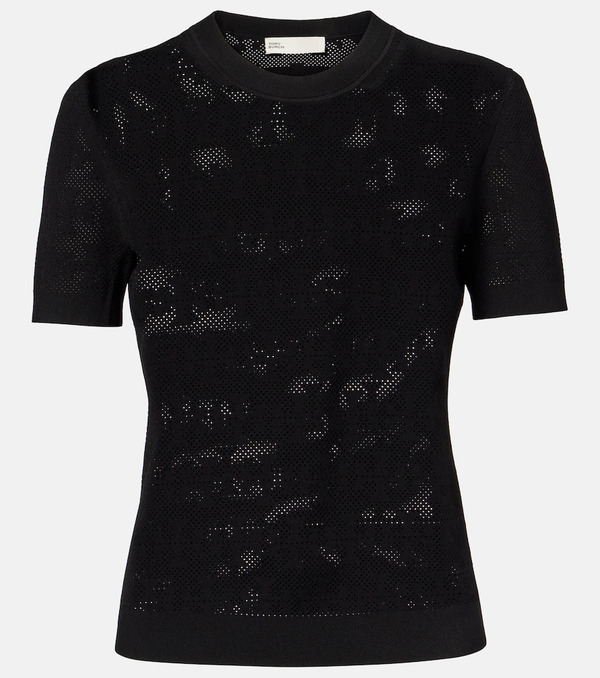  Tory Burch Tory Burch T Monogram Jacquard T-shirt 