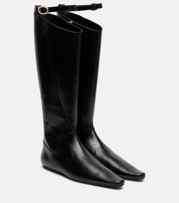  Tory Burch Tory Burch Twisted Leather Knee-high Boots 