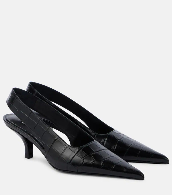  Toteme Toteme Croc-effect Leather Slingback Pumps 