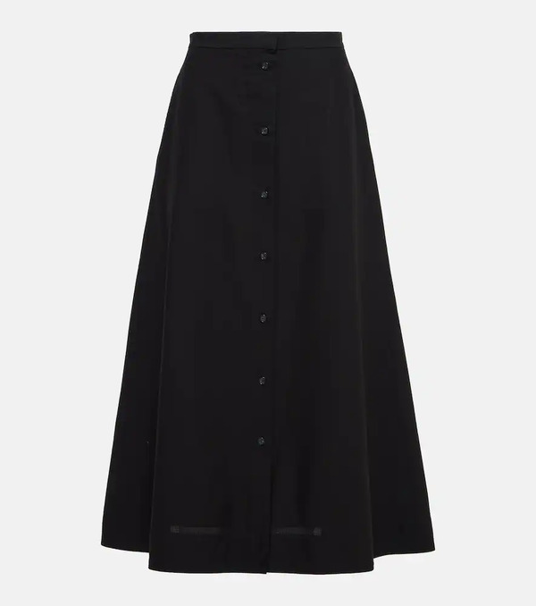  Toteme Toteme High-rise Cotton Maxi Skirt 