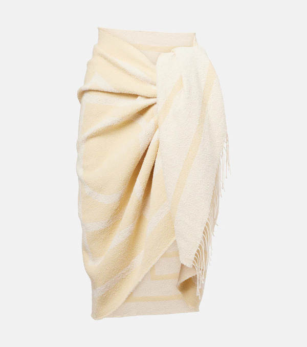 Toteme Toteme Monogram Cotton-blend Jacquard Scarf 