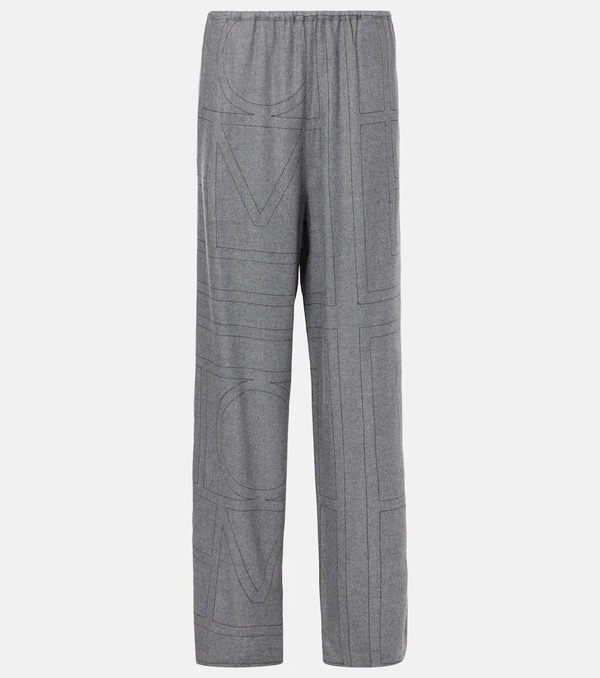  Toteme Toteme Monogram Flannel Pajama Pants 