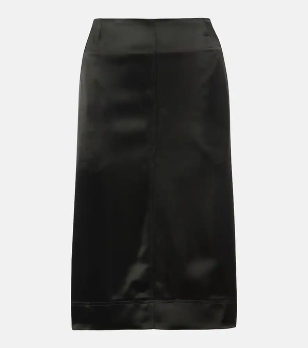  Toteme Toteme Paneled Satin Midi Skirt 