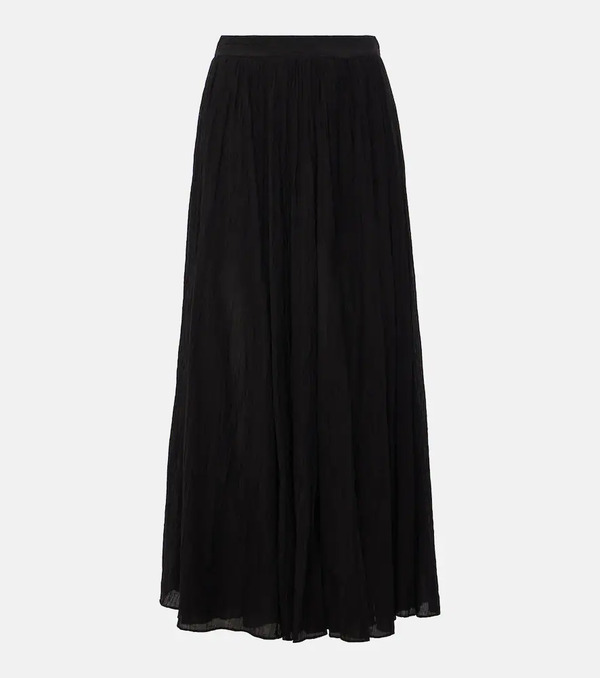  Toteme Toteme Plissã© Cotton-blend Maxi Skirt 