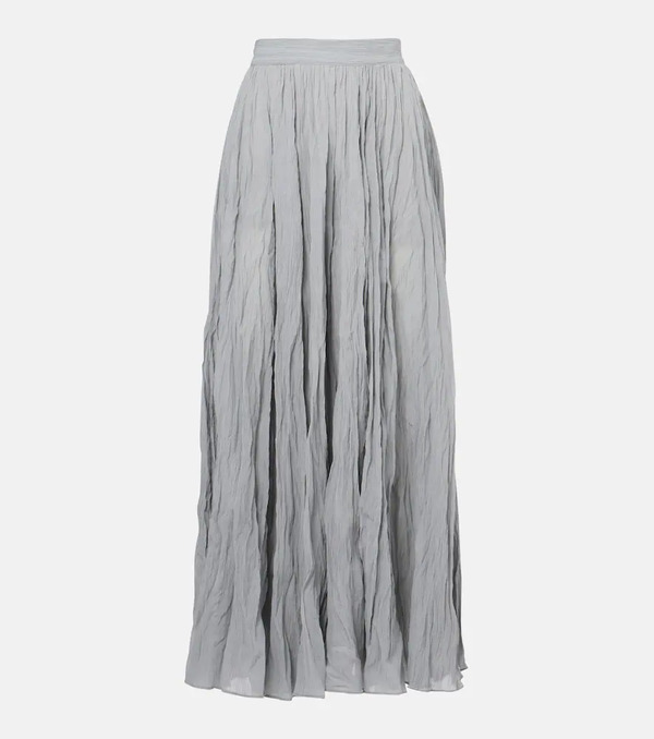  Toteme Toteme Plissã© Cotton-blend Maxi Skirt 