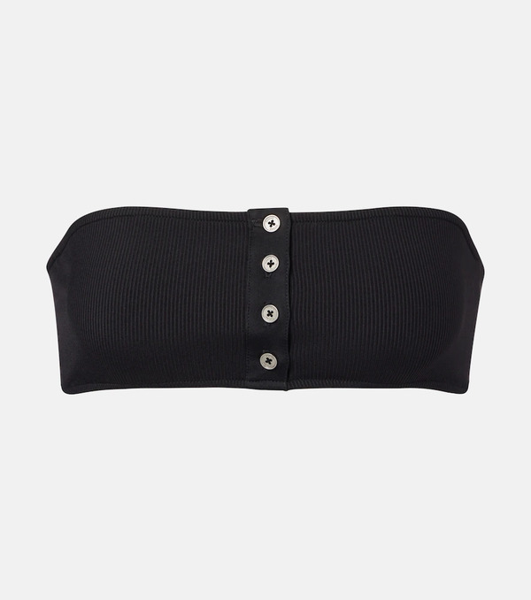  Toteme Toteme Ribbed-knit Bandeau Bikini Top 