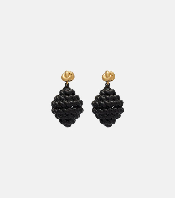  Toteme Toteme Rope Gold-plated Enamel Drop Earrings 