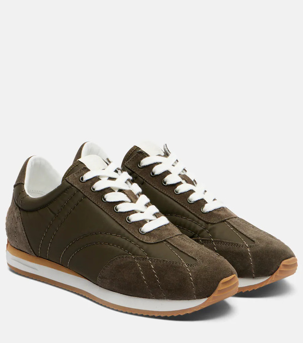  Toteme Toteme Suede-trimmed Sneakers 