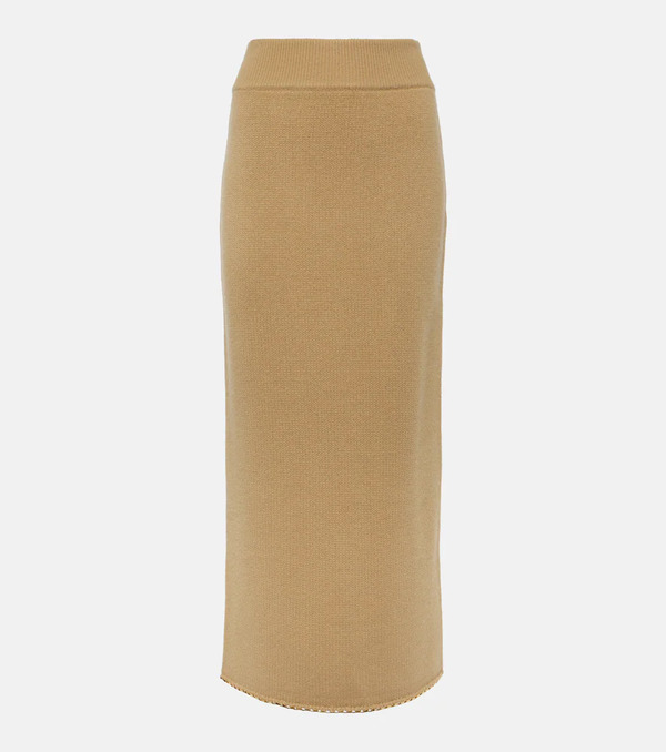  Toteme Toteme Wool And Cashmere-blend Midi Skirt 