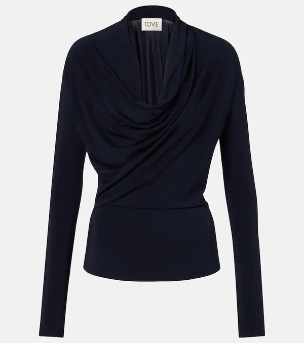  Tove Tove Fina Draped Jersey Top 