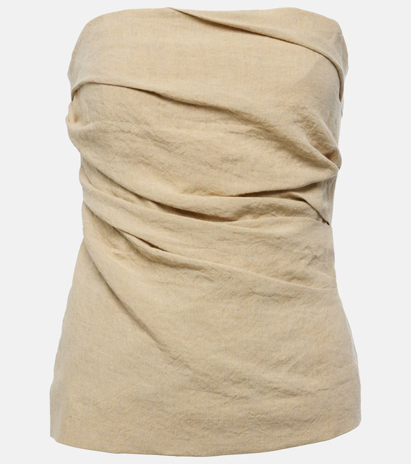  Tove Tove Izel Strapless Linen Top 