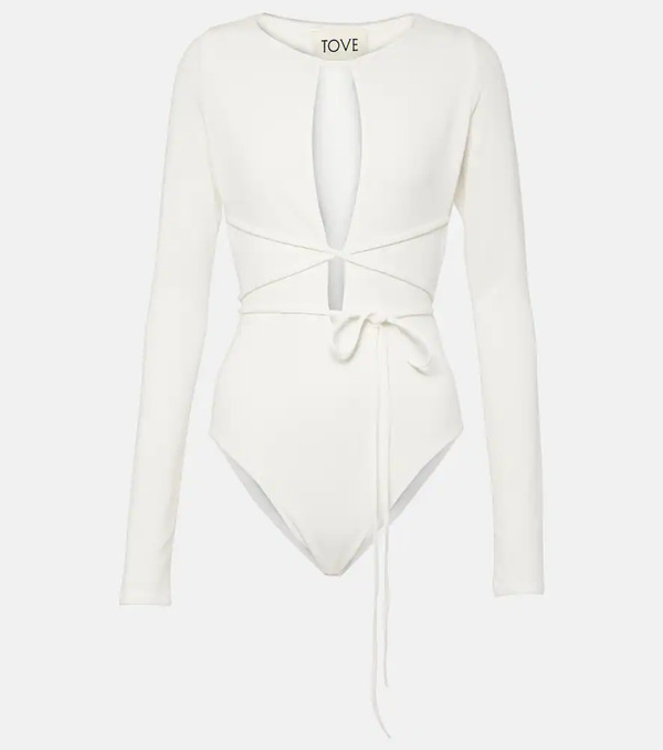  Tove Tove Jennifer Cutout Crãªpe Jersey Bodysuit 