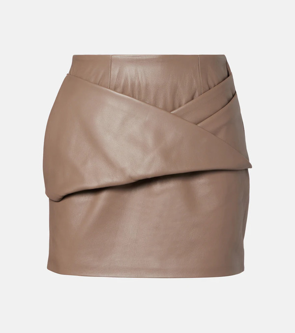  Tove Tove Liss Pleated Leather Miniskirt 