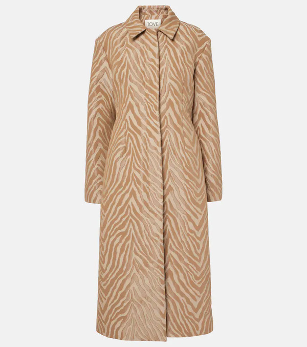  Tove Tove Mira Cotton-blend Jacquard Coat 