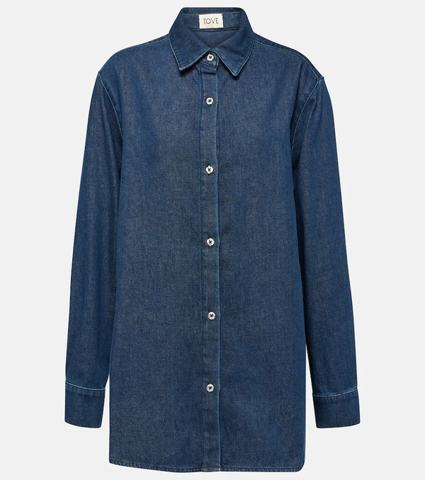  Tove Tove Navie Denim Shirt 