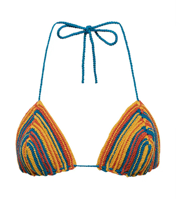  Tropic Of C Tropic Of C Praia Crochet Bikini Top 