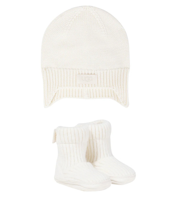  Ugg Kids Ugg Kids Baby Beanie And Skylar Boots Set 