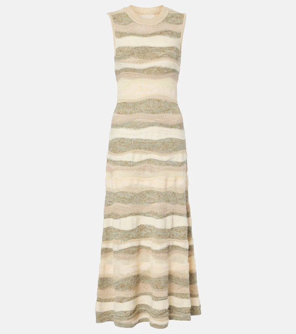  Ulla Johnson Ulla Johnson Gaia Cotton-blend Midi Dress 