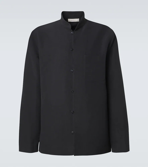  Umit Benan Umit Benan Francis Linen And Silk Shirt 