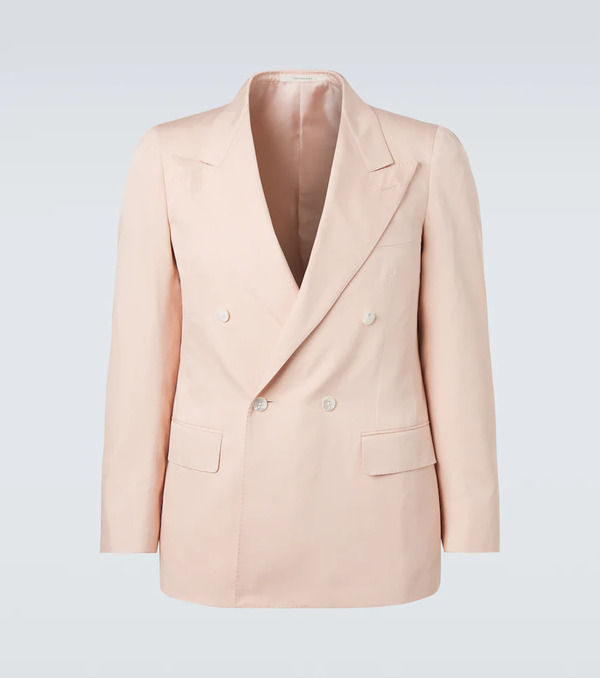  Umit Benan Umit Benan Richard Double-breasted Silk Blazer 
