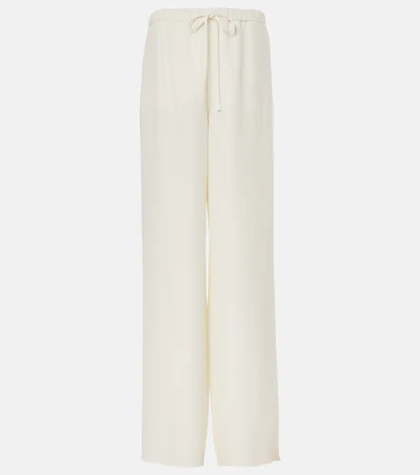  Valentino Valentino Cady Couture High-rise Wide-leg Pants 