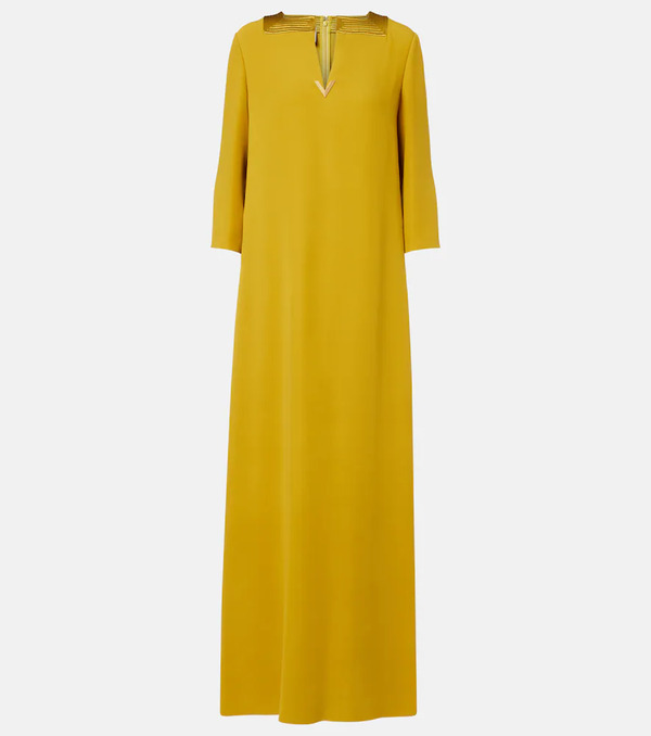  Valentino Valentino Cady Couture Vgold Gown 