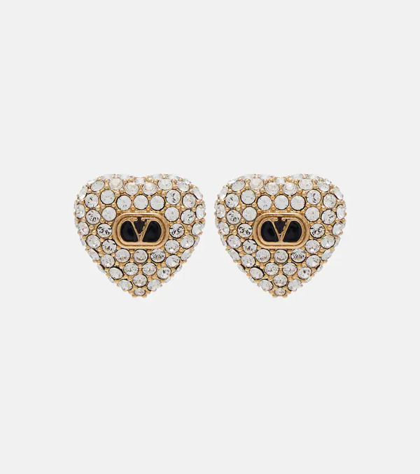  Valentino Valentino Cåur Royal Swarovskiâ®-embellished Earrings 