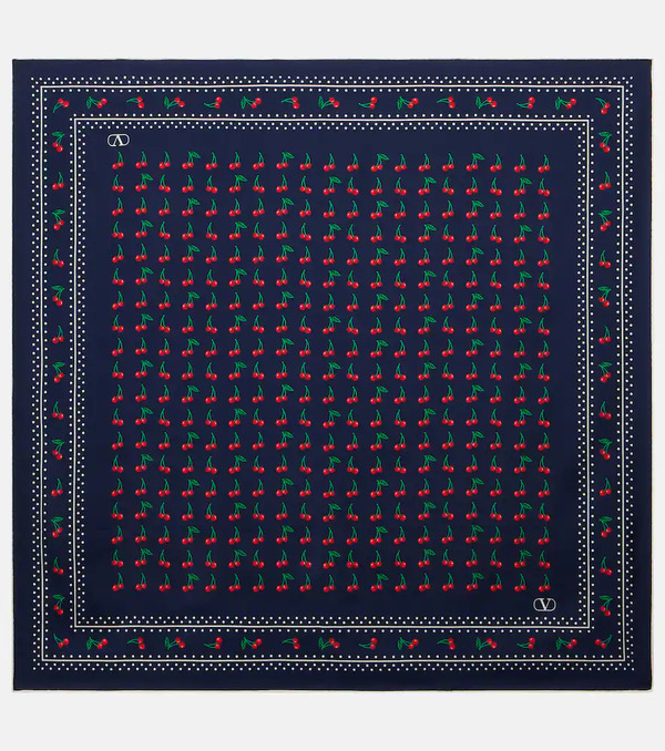  Valentino Valentino Cherryfic Silk Scarf 