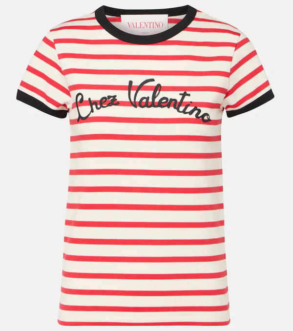  Valentino Valentino Chez Valentino Cotton Jersey T-shirt 
