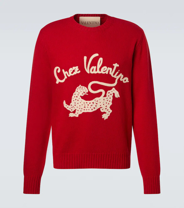  Valentino Valentino Chez Valentino Virgin Wool Sweater 