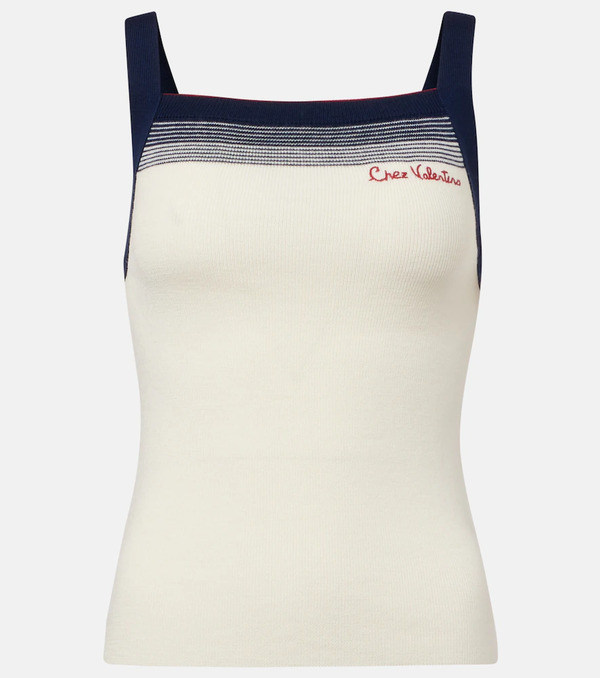 Valentino Valentino Chez Valentino Virgin Wool Tank Top 