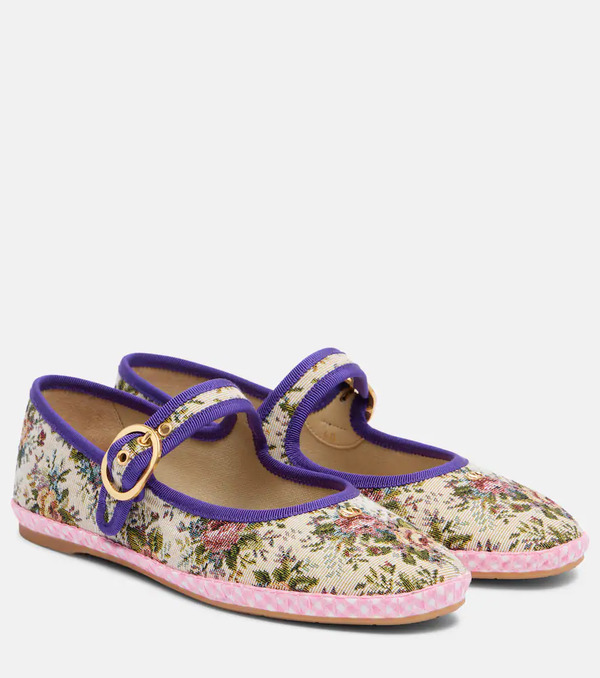  Valentino Garavani Valentino Garavani Endouce Floral Mary Jane Flats 
