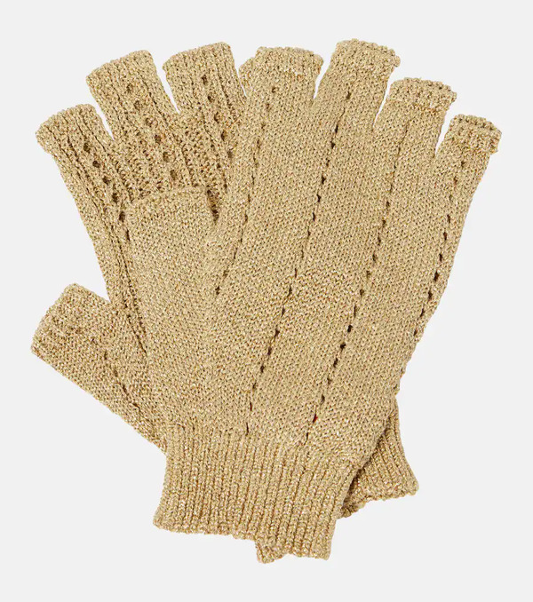  Valentino Garavani Valentino Garavani Knitted Fingerless Gloves 