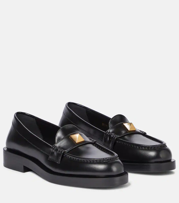  Valentino Garavani Valentino Garavani Roman Stud Leather Loafers 
