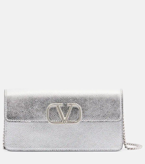  Valentino Garavani Valentino Garavani Vlogo Mini Leather Crossbody Bag 