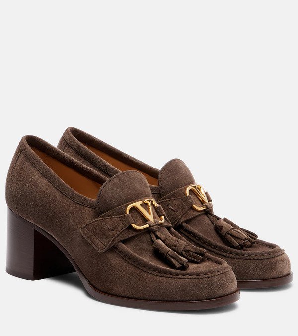  Valentino Garavani Valentino Garavani Vlogo 60 Suede Loafer Pumps 
