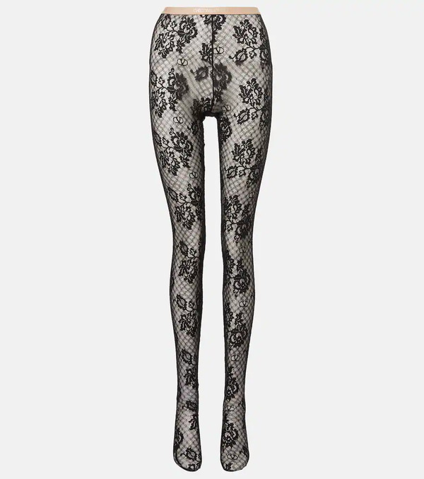  Valentino Valentino Lace Tights 