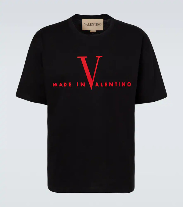  Valentino Valentino Logo Cotton Jersey T-shirt 