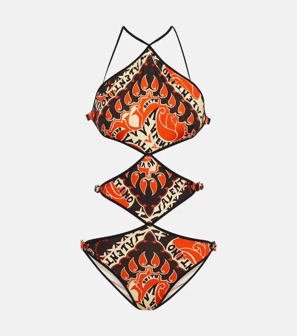  Valentino Valentino Mini Bandana Halterneck Swimsuit 