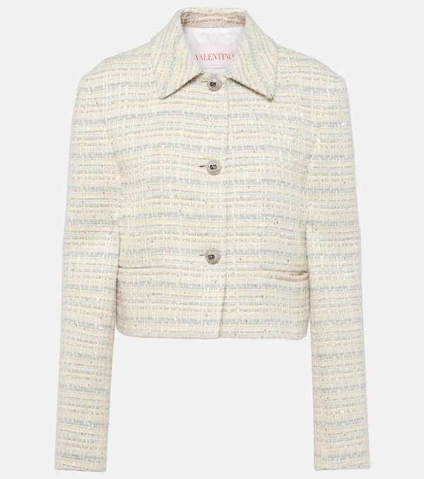  Valentino Valentino Mossi Cotton-blend Jacket 