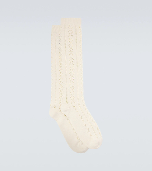  Valentino Valentino Pointelle Cotton Socks 