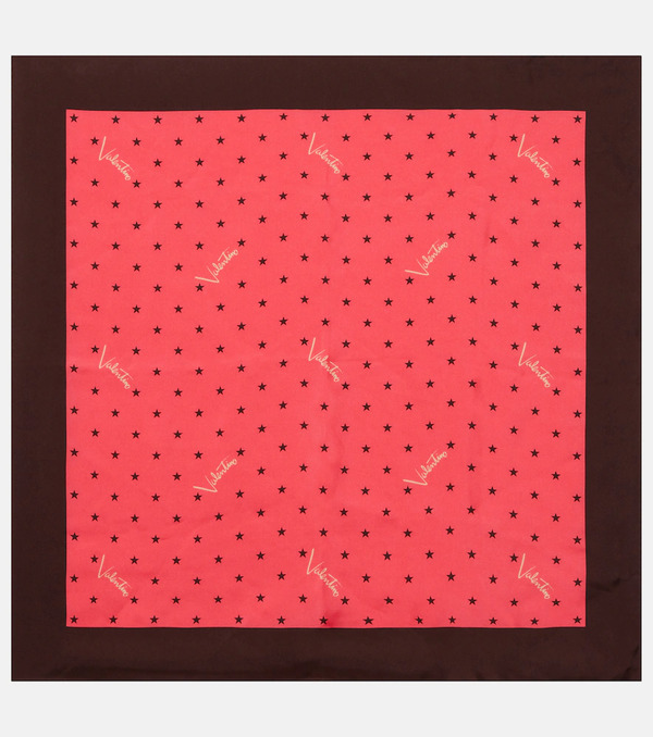  Valentino Valentino Printed Silk Twill Scarf 