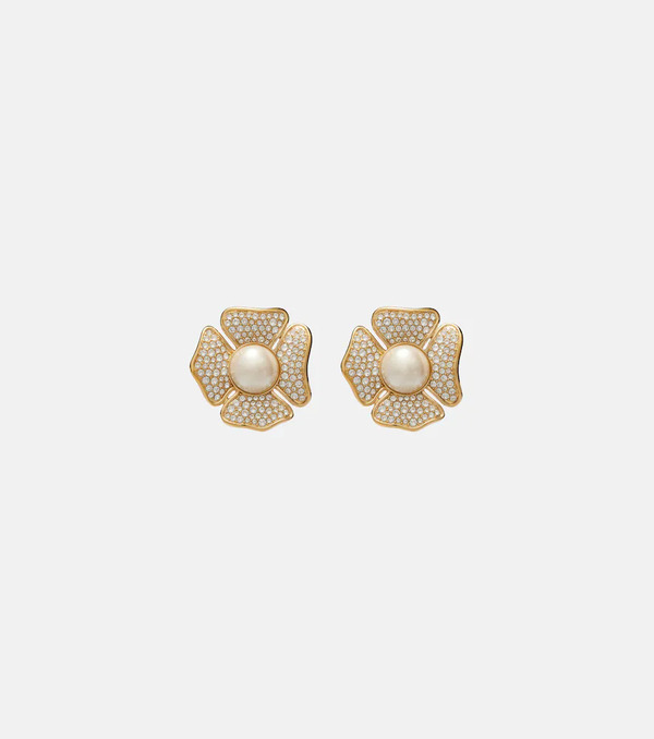  Valentino Valentino San Fin Swarovskiâ®-embellished Earrings 