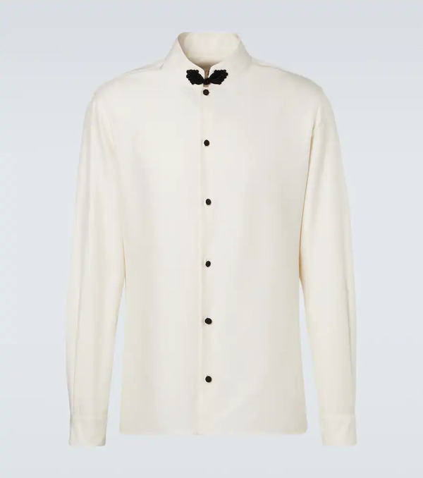  Valentino Valentino Silk Shantung Shirt 