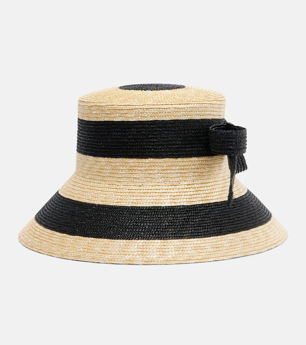  Valentino Valentino Straw Bucket Hat 
