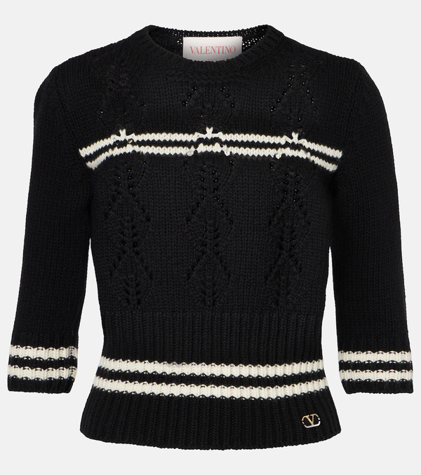  Valentino Valentino Striped Wool Sweater 